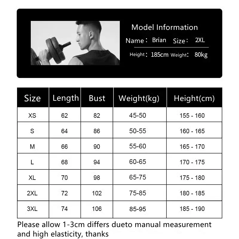 New Sport Tank Top Gym Men Quick Dry Fit Shirt Running senza maniche Compression Undershirt Elastic Training Tight Workout Cloth