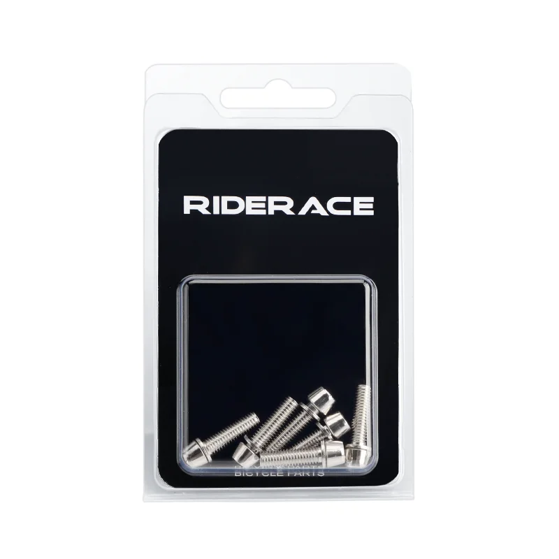 6 Stück/Set Fahrrad-Lenkerschrauben Titan-beschichtet Bunter Stahl M5*18MM MTB Fahrrad-Lenker-Vorbau-Schrauben