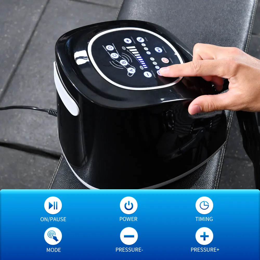 

Blood Circulator Presoterapia Compression Boots Therapy Recovery air Leg Massager Machine