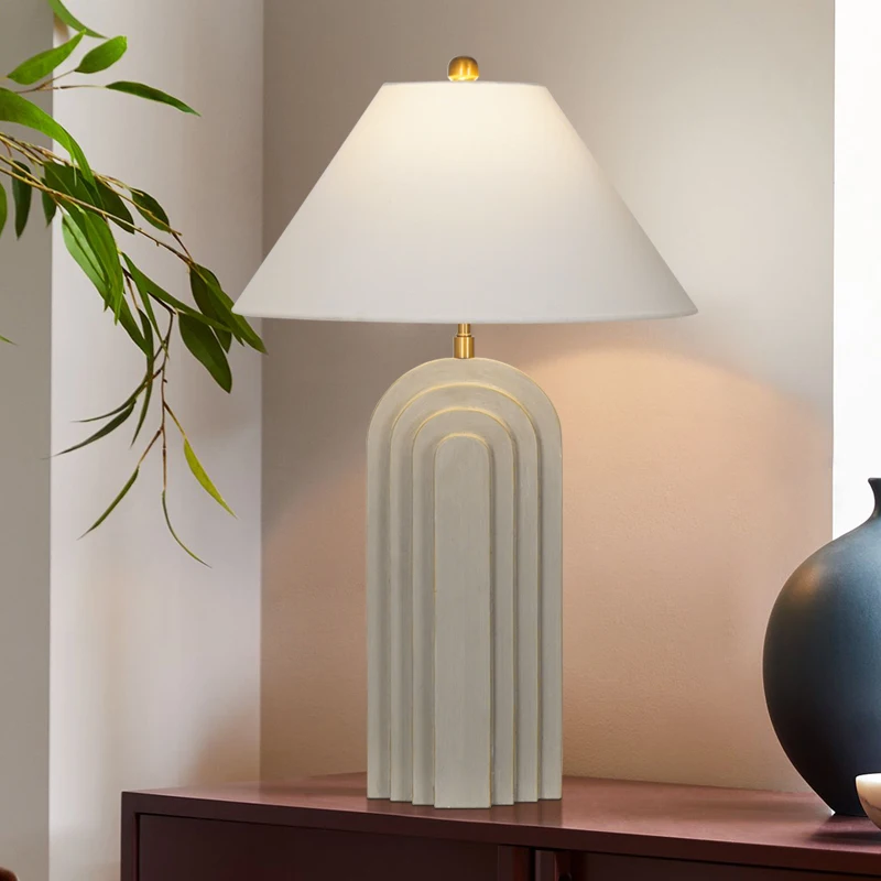 

Торшеры из смолы в стиле ваби-саби, минималистичные художественные украшения для гостиной, прикроватные тумбочки, светодиодные настольные светильники, образец комнаты, кабинета, офиса