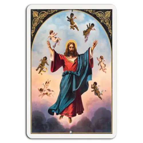Heavenly Ascension: Embrace Faith and Light-Aluminum-tin sign