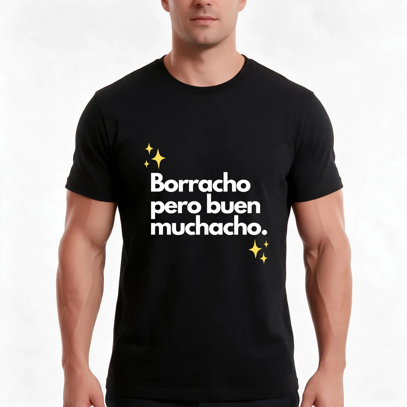 Borracho Pero Buen Muchacho T-Shirt Summer Casual Cotton Tee Oversized Streetwear Tops Vintage Graphic Print 100% Cotton