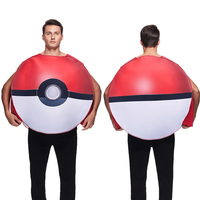 

Anime Pokeball Halloween Christmas Cosplay Fantasy Costumes Clothing Toys Bodysuit New Year Theme Party for Adult Women Men