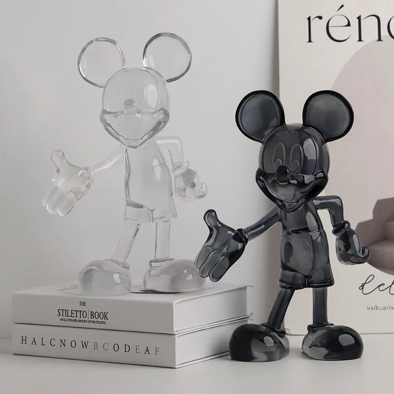 Disney Mickey Mouse Anime Action Figures Model Resin Doll Decorative Cartoon Mickey  Children's Room Home Ornaments Toys Gift