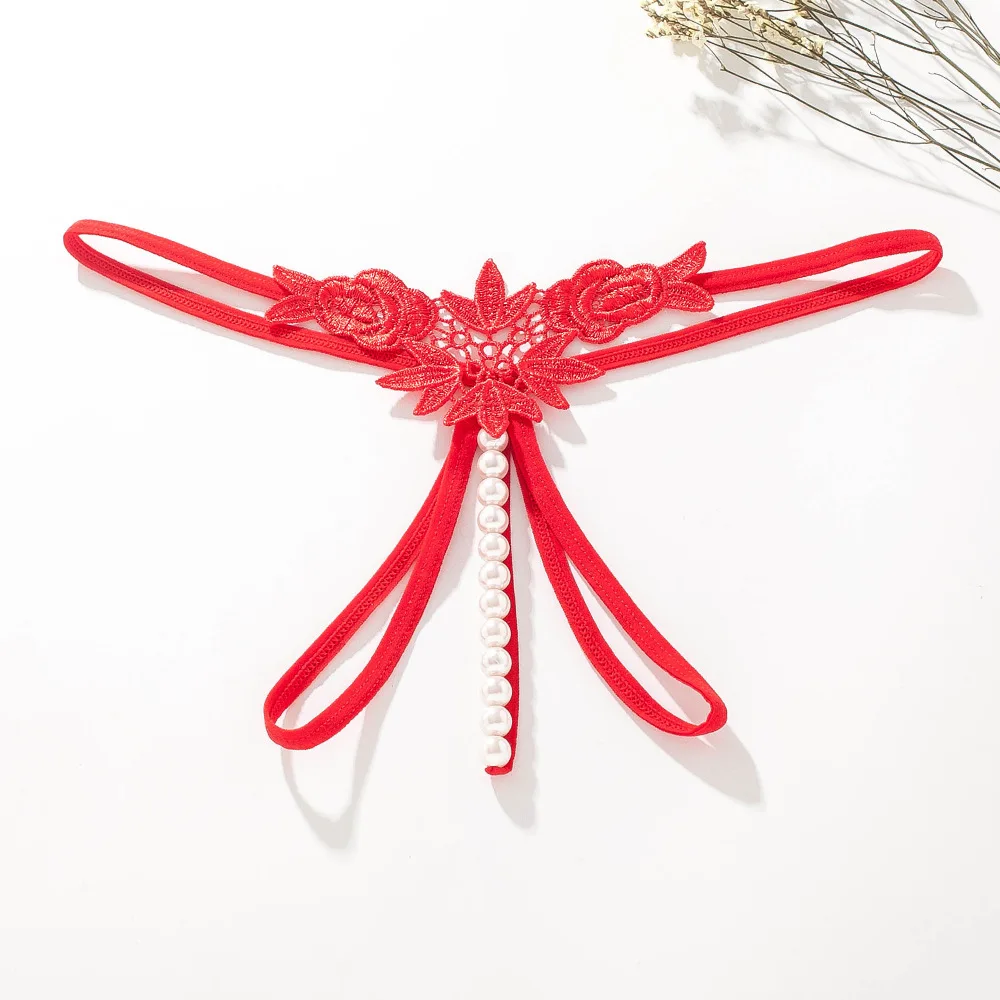 

Сексуальное нижнее белье Inaya с вышивкой трехмерным жемчугом, женские водорастворимые стринги с цветочным принтом, сексуальные прозрачные футболки с низкой талией