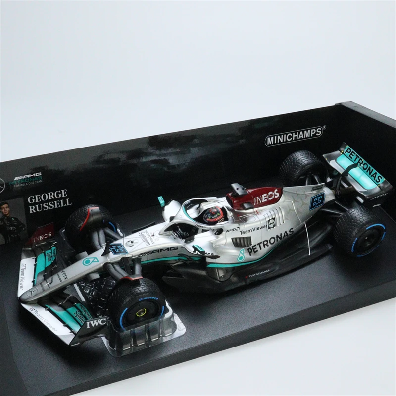 MINICHAMPS 1:18 2022 F1 MB PETRONAS W13 E PERFORMANCE MONACO Diecast Model Car