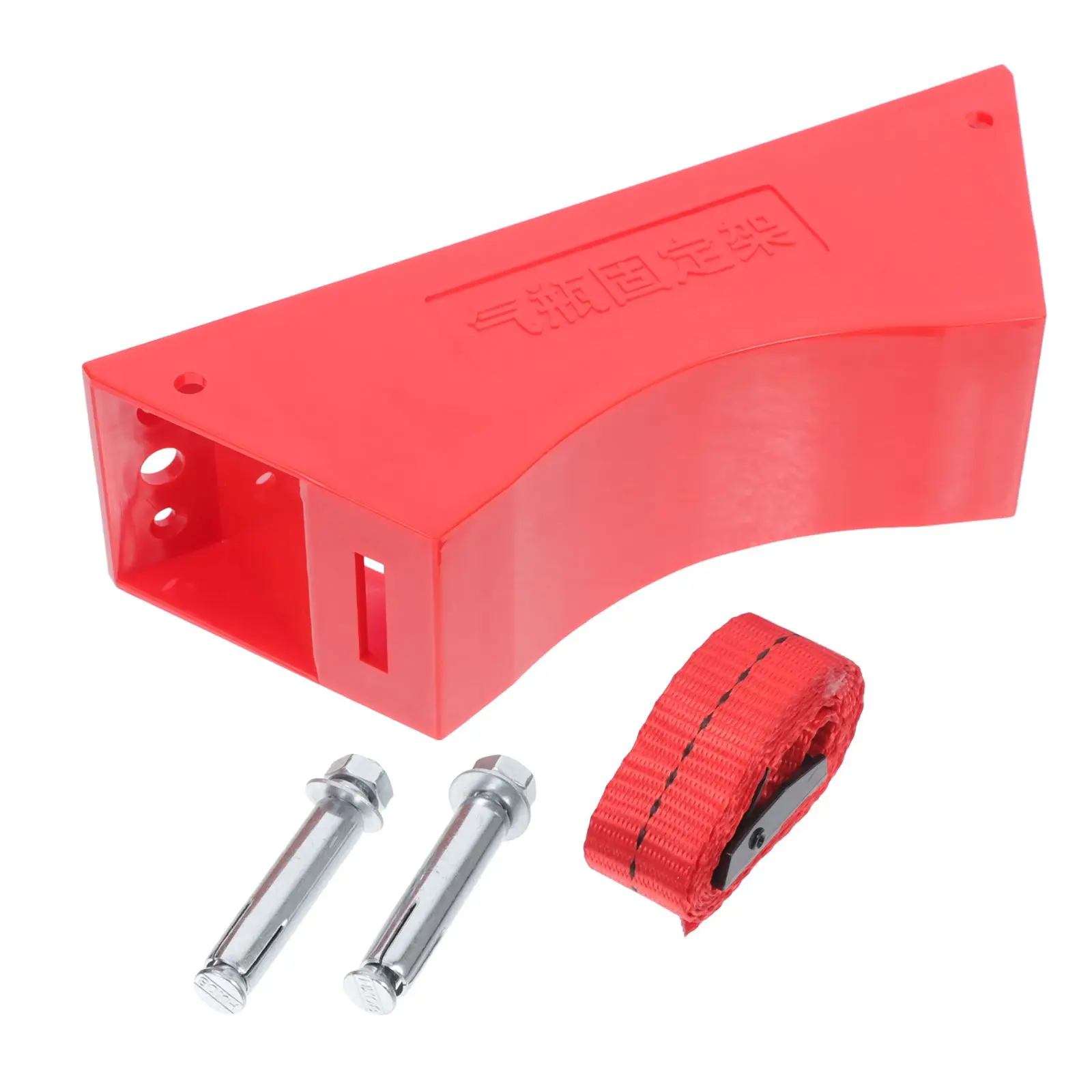 

Gas Bottle Holder Expansion Tank Bracket Propane Red Plastic Cylinder Wall Mount