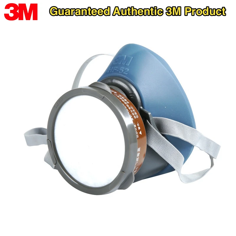 

3M HF-52 Пылезащитный газовый респиратор Половина лица Пылезащитная маска для окраски Распыление органических пар Хмический газовый фильтр Безопасность работы
