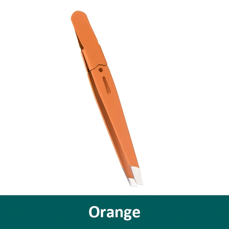 مجتذب الفولاذ المقاوم للصدأ مائل العين الحاجب كليب إزالة أدوات ماكياج الشعر الملونة الجمال غرامة الحاجب الملقط الشعر