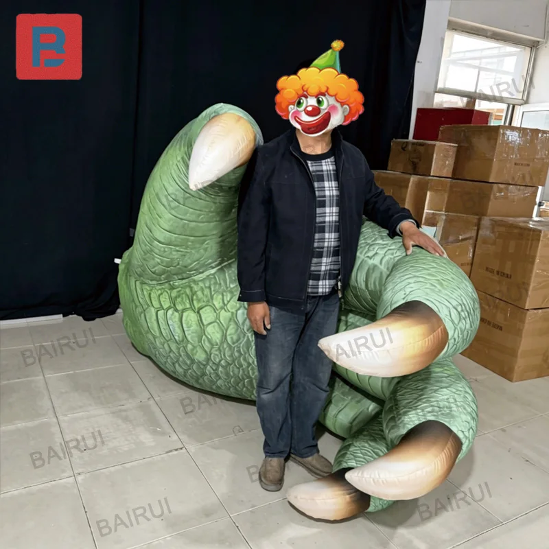 Inflatable dinosaur claws, large and realistic inflatable dinosaur claws used for stage and parade decorations