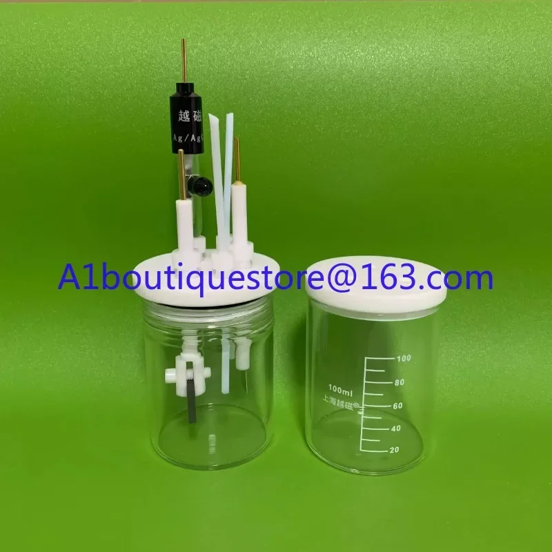 Sealed electrolytic cell, electrolytic cell 50ml 100ml 150ml 200ml three-electrode system