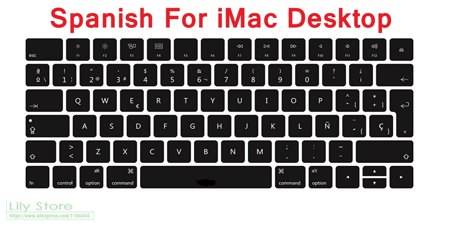 For iMac Magic Bluetooth Keyboard PC Computer Skin Protector Spanish Magic Keyboard Cover Silicone EU Euro ESP