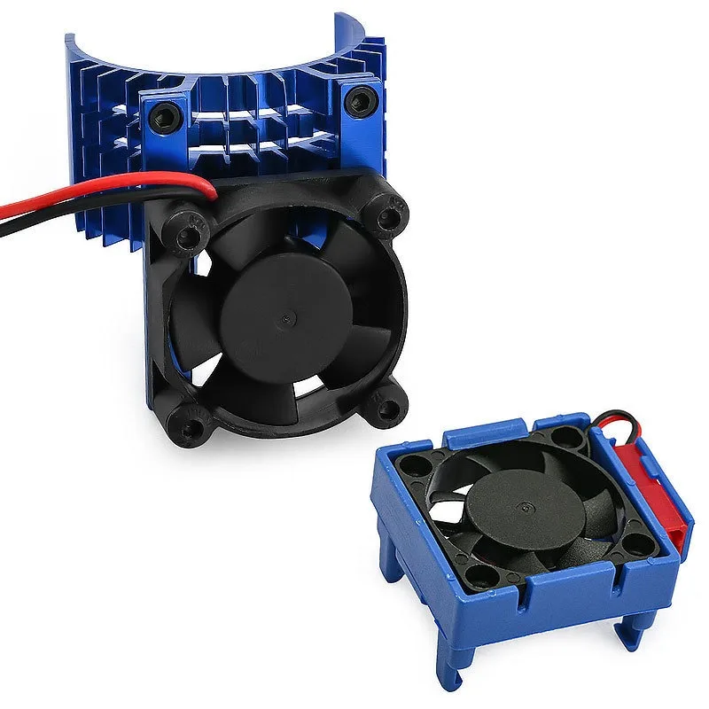 

Dual Cooling Fan Set for Trxs VXL-3s ESC High-Speed Heat Sink Compatible with Slash/Stampede 2wd