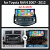 GPS ナビゲーション DSP ステレオ WiFi Carplay トヨタ RAV4 2007 - 2012 カーラジオマルチメディアプレーヤー Android 14 自動車アクセサリー 4 グラム BT 6