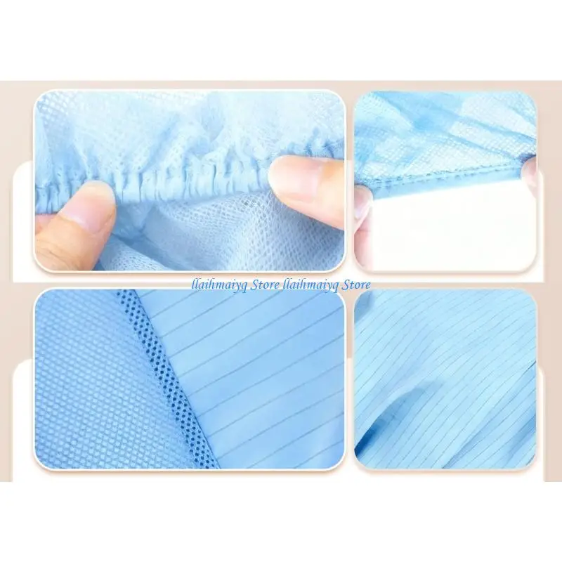 

573B Professional Work Cap AntiStatic Dustproof Mesh Hat for Industrial Workshops