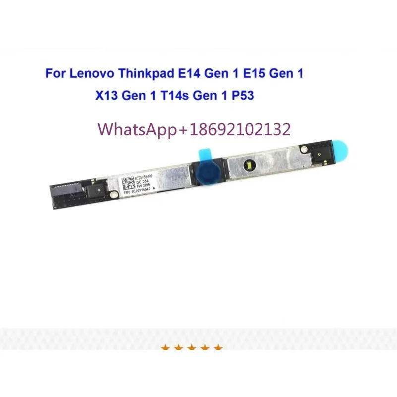 Build in Camera Webcam for Lenovo ThinkPad T490 T590 T490S E490 E590 01HW037 5C20X55542 5C20X55540