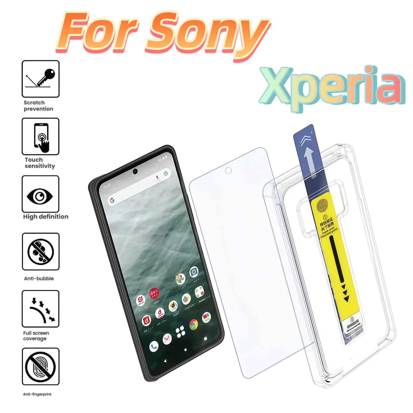 Gehärtetes Glas Displayschutzfolie für SONY Xperia 1 VI VII 5 10 IV V III 1V 1IV 5IV 10IV 5V HD Klar Kratzfest