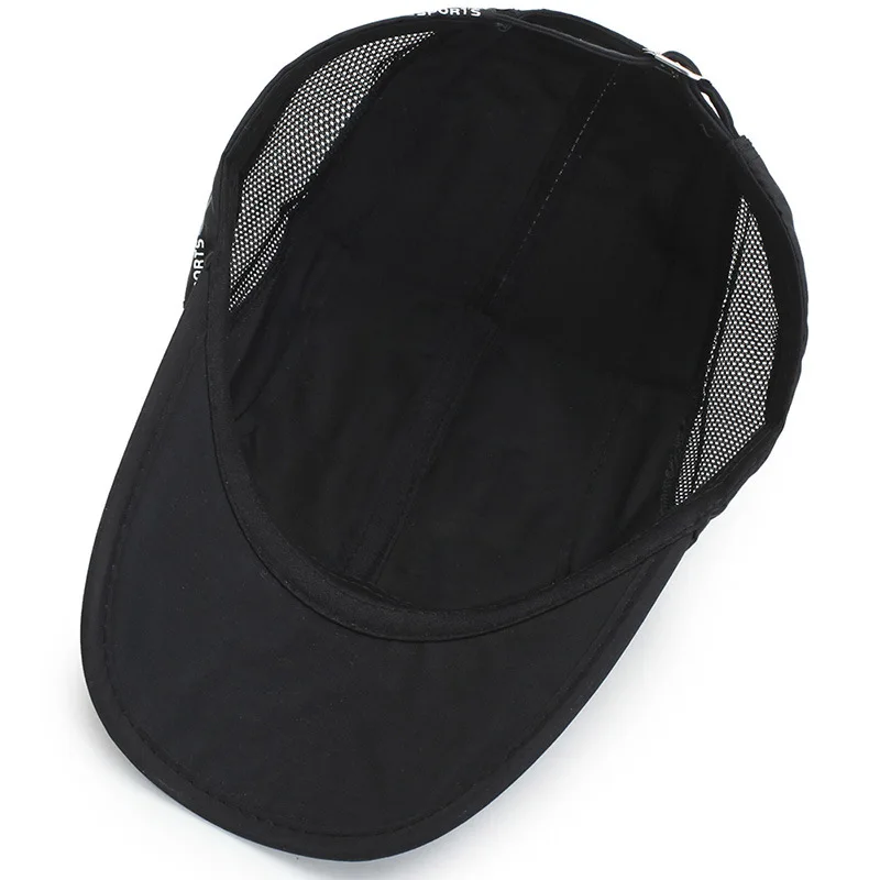 Summer For Men Sports Breathable Waterproof Quick Dry Sunshade Baseball Cap Women Solid Mesh Sunhat Letter Printing Kpop Hat E78