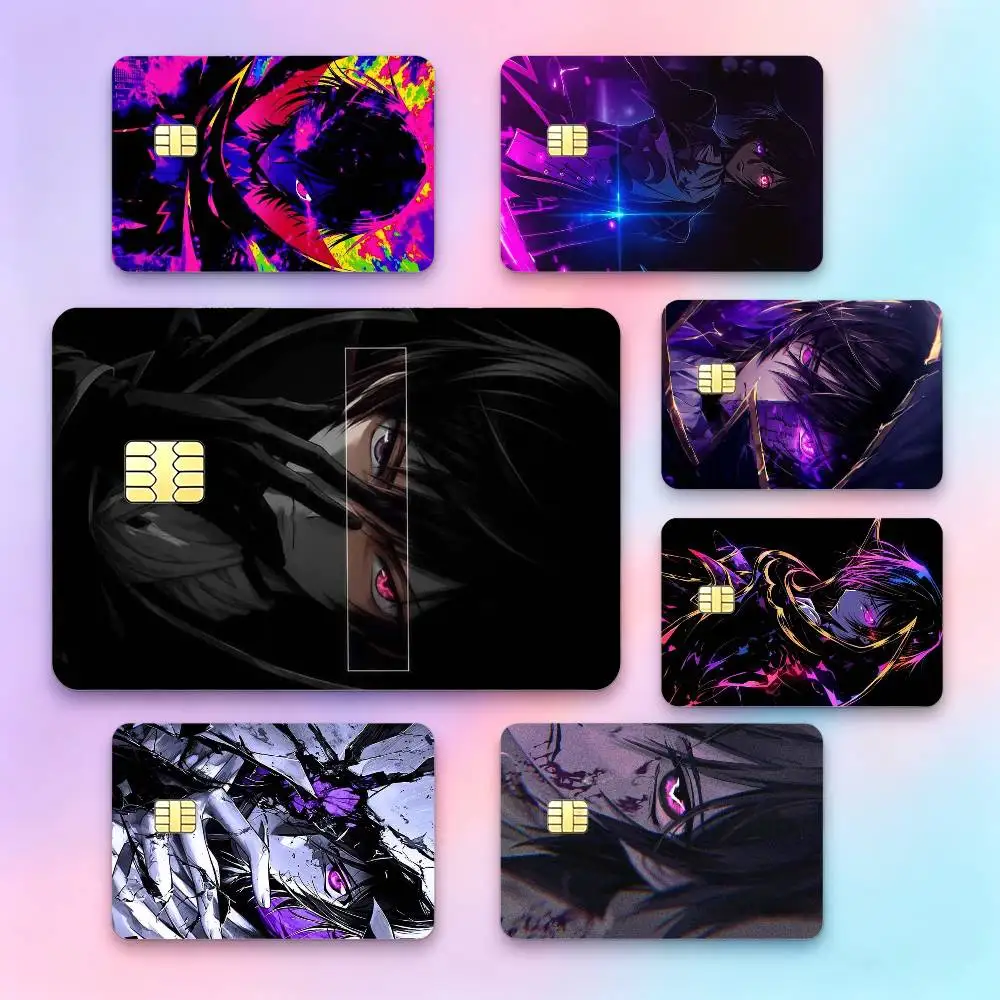 Revenge Anime C-Code G-Geass Z-Zero  Credit Card HD Stickers Small Chip Waterproof Sticker Game Card Decal Gift