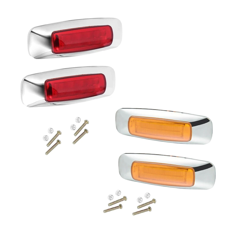 

2pcs LED Side Marker Light Warning Light Trailer led Lamp Emergency Light Signal Lamps Indicator For Bus SUV Truck Trailer