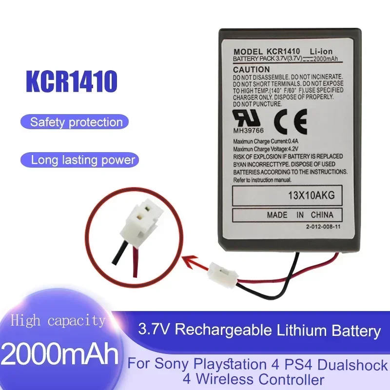 KCR1410 PS4 3.7V 2000mAh Rechargeable Batteries For Sony Old Version Playstation 4 Wireless Controller Replacement Batteries