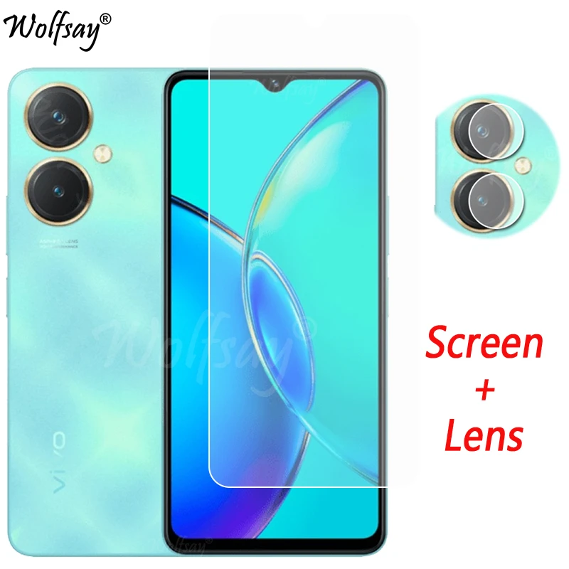 Camera Lens Protector For Vivo Y27 4G Screen Protector Tempered Glass For Vivo Y27 Y 27 4G Glass For Vivo Y27 Glass 6.64 inch