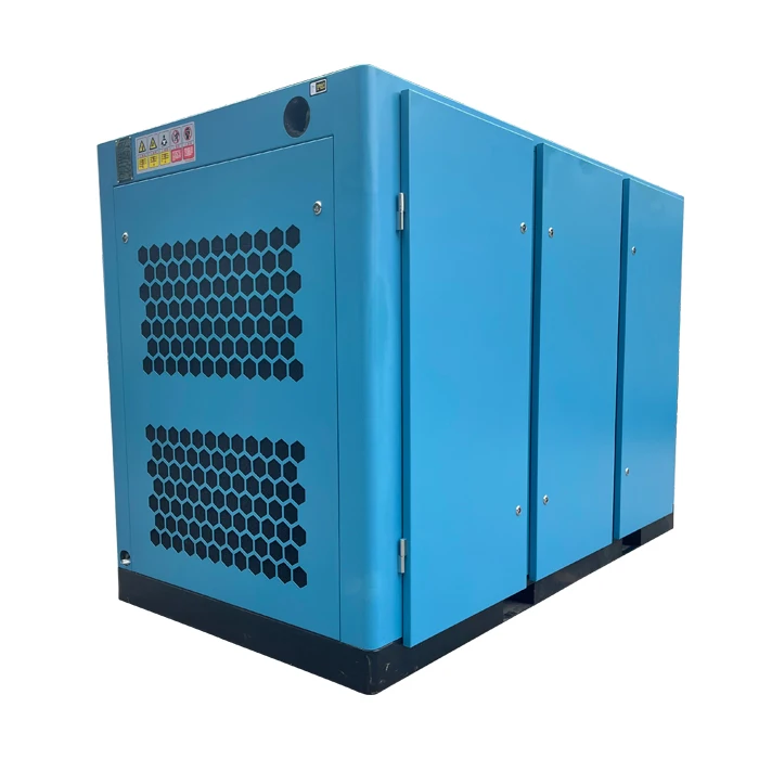 New 37 KW Screw Air Compressor 7.1m3/min 8bar Air-Cooled Two-Stage Compression Permanent Magnet Frequency Conversion Reliable