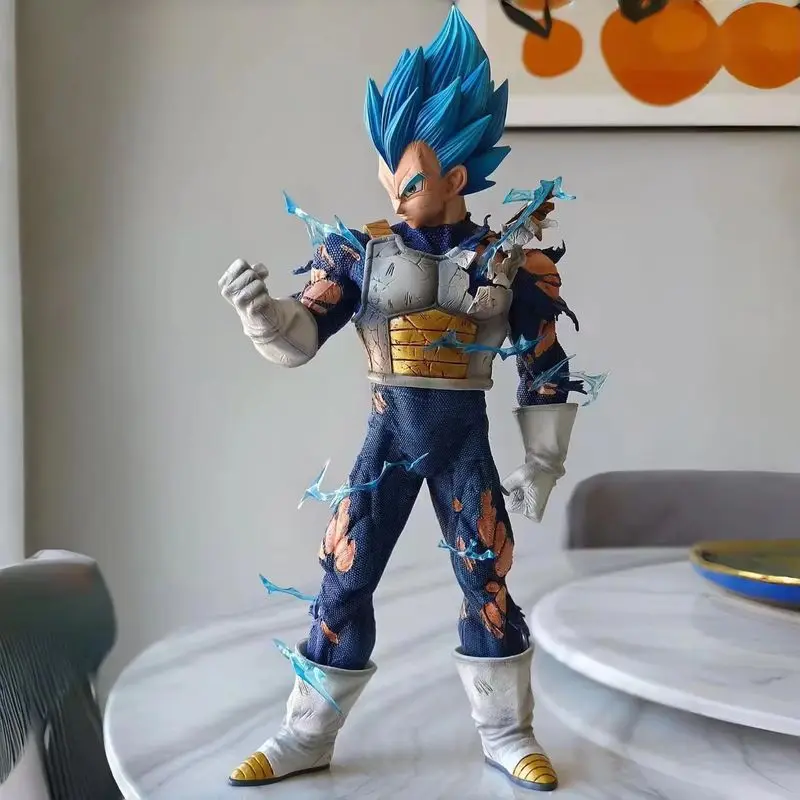 Аниме 45 см Dragon Ball Vegeta Фигурка ПВХ Фигурки Gk Трехголовая скульптура Статуя Коллекция Декор Модель Коллекция Подарки