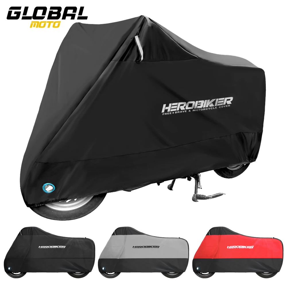 

Motorcycle Cover Waterproof Dustproof UV Protective Cover Coat Motocross Rain Cover Indoor Outdoor Motorbike Scooter Cover M-4XL
