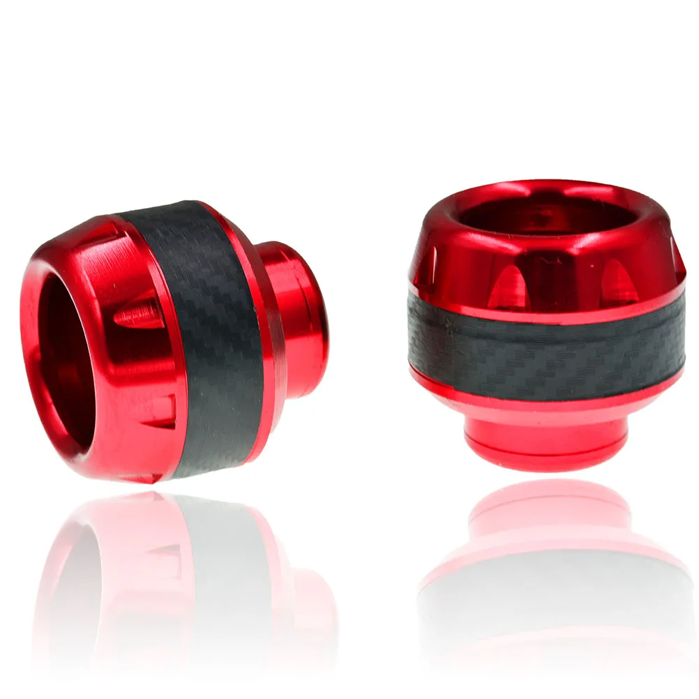 

1 Pair Motorcycle Front Fork Cups Aluminum Alloy Crash Sliders Anti-Collision Wheel Protector For Electric Bicycle Moped Red