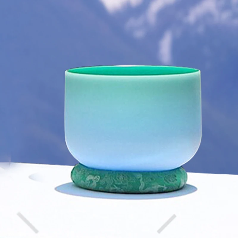 Hye-eun 9inch F Note Green Heart Chakra Crystal Singing Bowl