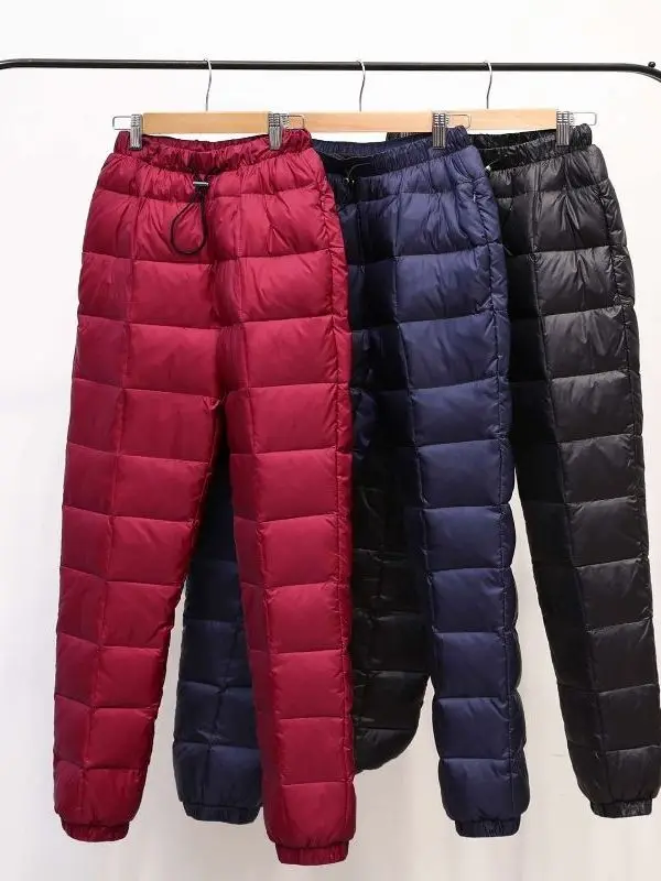 

Мужские брюки Thiened из хлопка с трикотажной подкладкой, ветрозащитные, теплые, для активного отдыха, зимние, прямые, повседневные, цветные