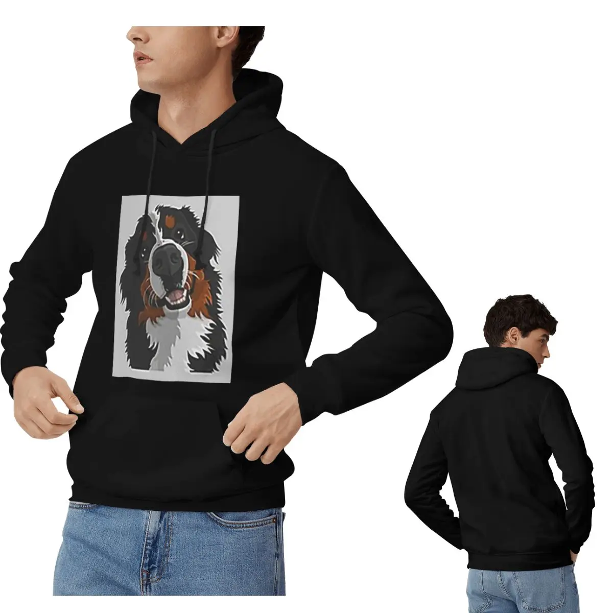 

Толстовки с бернским зенненхунд, мужские и женские повседневные пуловеры, толстовки в стиле хип-хоп, одежда с длинными рукавами, осень-зима