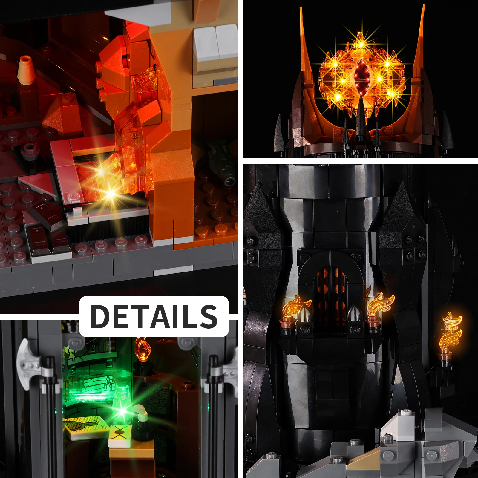 

LED Lighting Kit for LEGO The Lord of The Rings: Barad-dûr 10333 Building Blocks