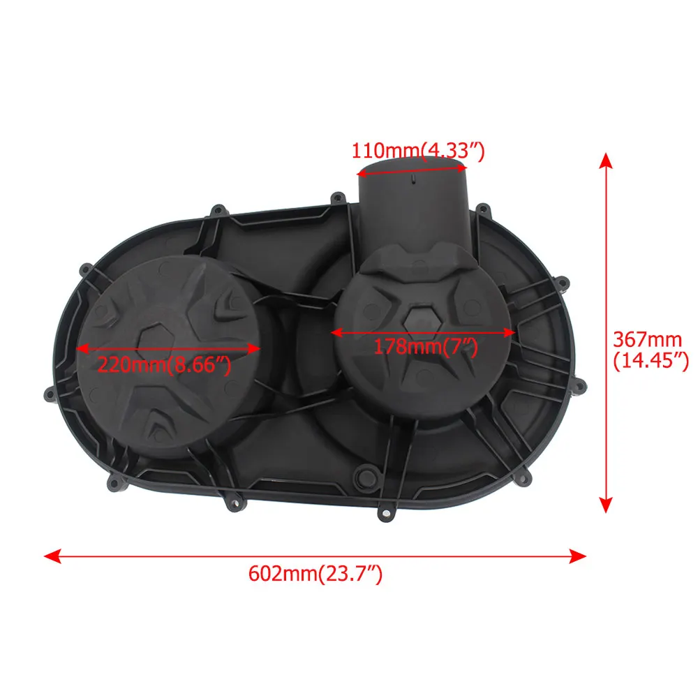 UTV Outer Clutch Housing Cover Fits For Can-Am Maverick X3 Max R RR 2017-2023 Accessories ABS Variator CVT Guard Cover
