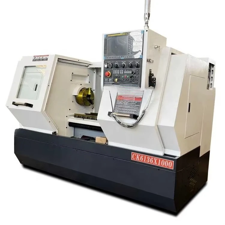 CK6136 Luyoung Machinery Hot Sales Cnc Lathe Machine Flat Bed Gsk Metal Automatic 3 Jaw Chuck Cnc Lathe