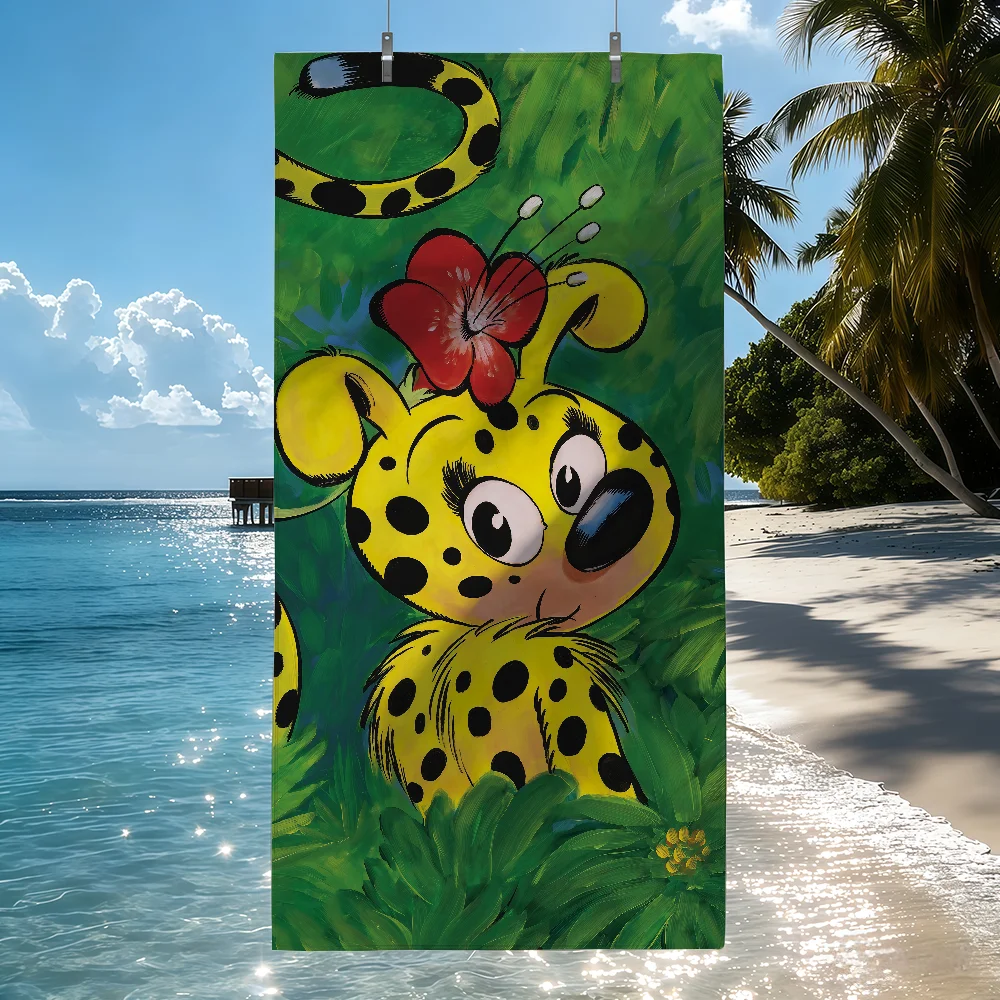 Cartoon M-Marsupilami Towel Soft Pool Gift For Travel Gym Shower Camping Quick Dry Sports Beach Towels
