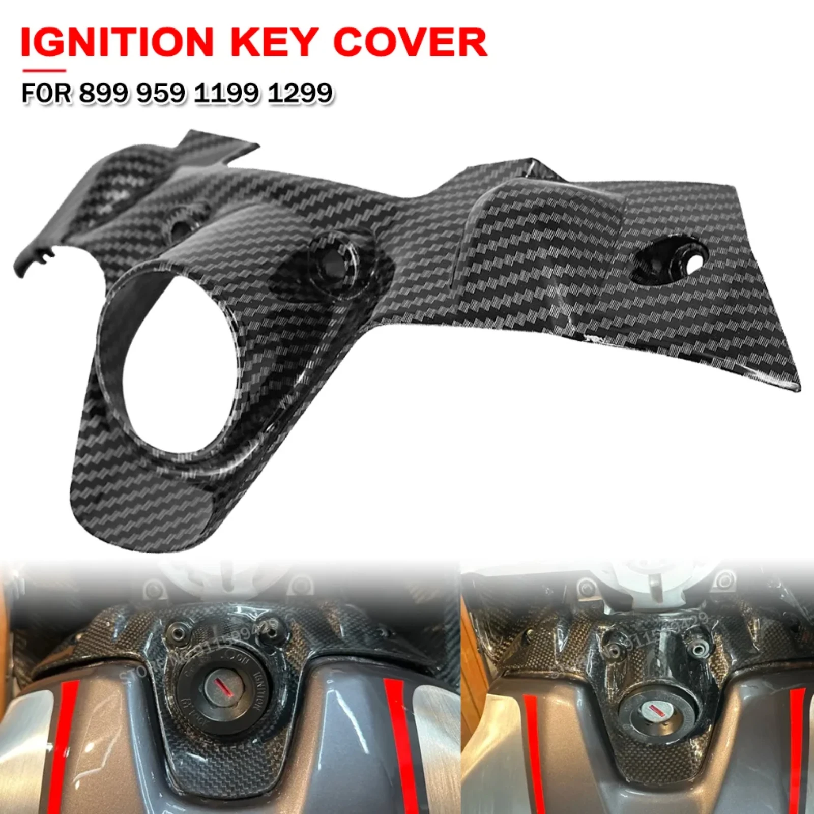 

Motorcycle Ignition Key Cover Lock Cap For Ducati Panigale 899 959 1199 1299 Electric Door Cowl Fairing Tank Guard Accessories