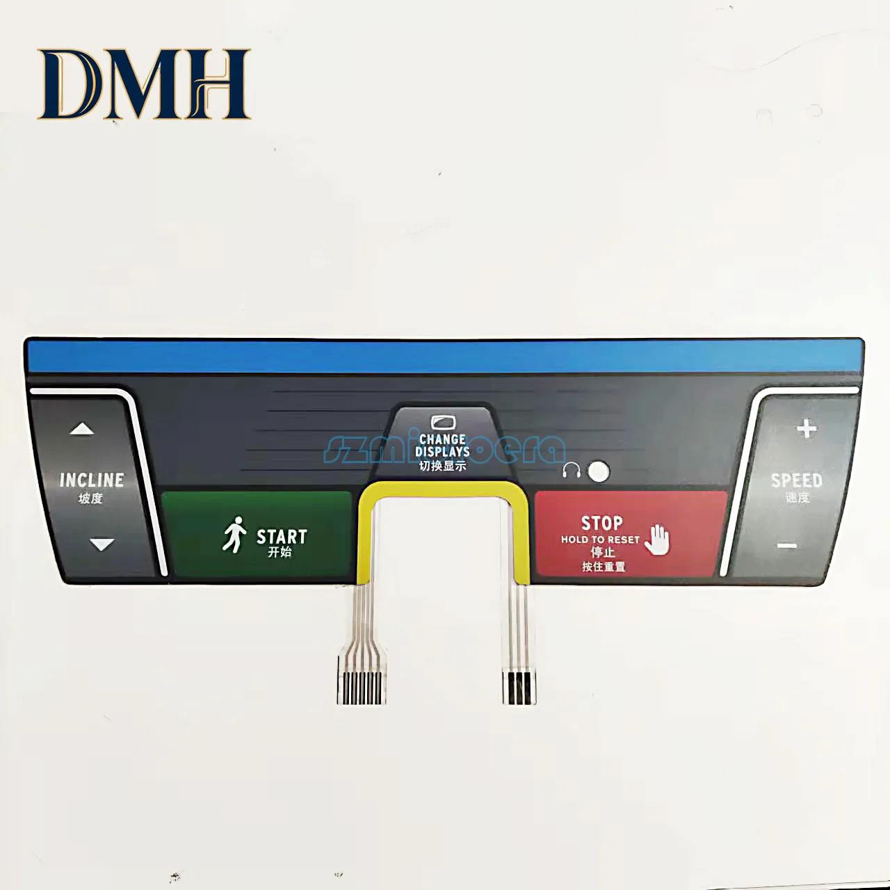 

Dmh. 1 шт. Мембранный переключатель для беговой дорожки Horizon T202 Adventure 4, мембранные кнопки, клавиатура, наклейки, кнопки START/STOP