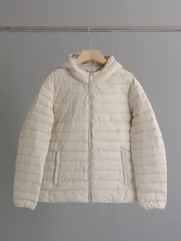 

Ciepło Du down Хлопковая куртка женская уличная ветрозащитная водонепроницаемая утягивающая куртка с капюшоном Thiened Long Sve на молнии