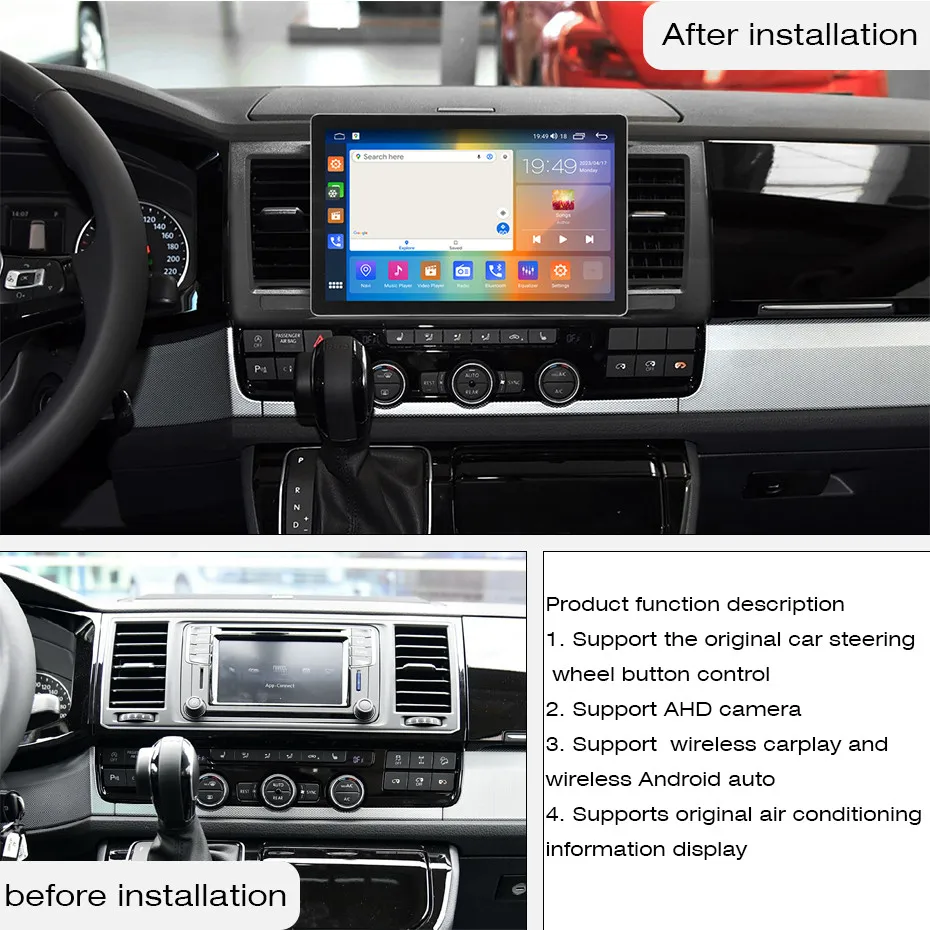 11.5 inch For Volkswagen Caravelle  Multivan 2015 1920*1080  UIS7862 8+256gb Car Navigation CarPlay Car Radio Multimedia Player