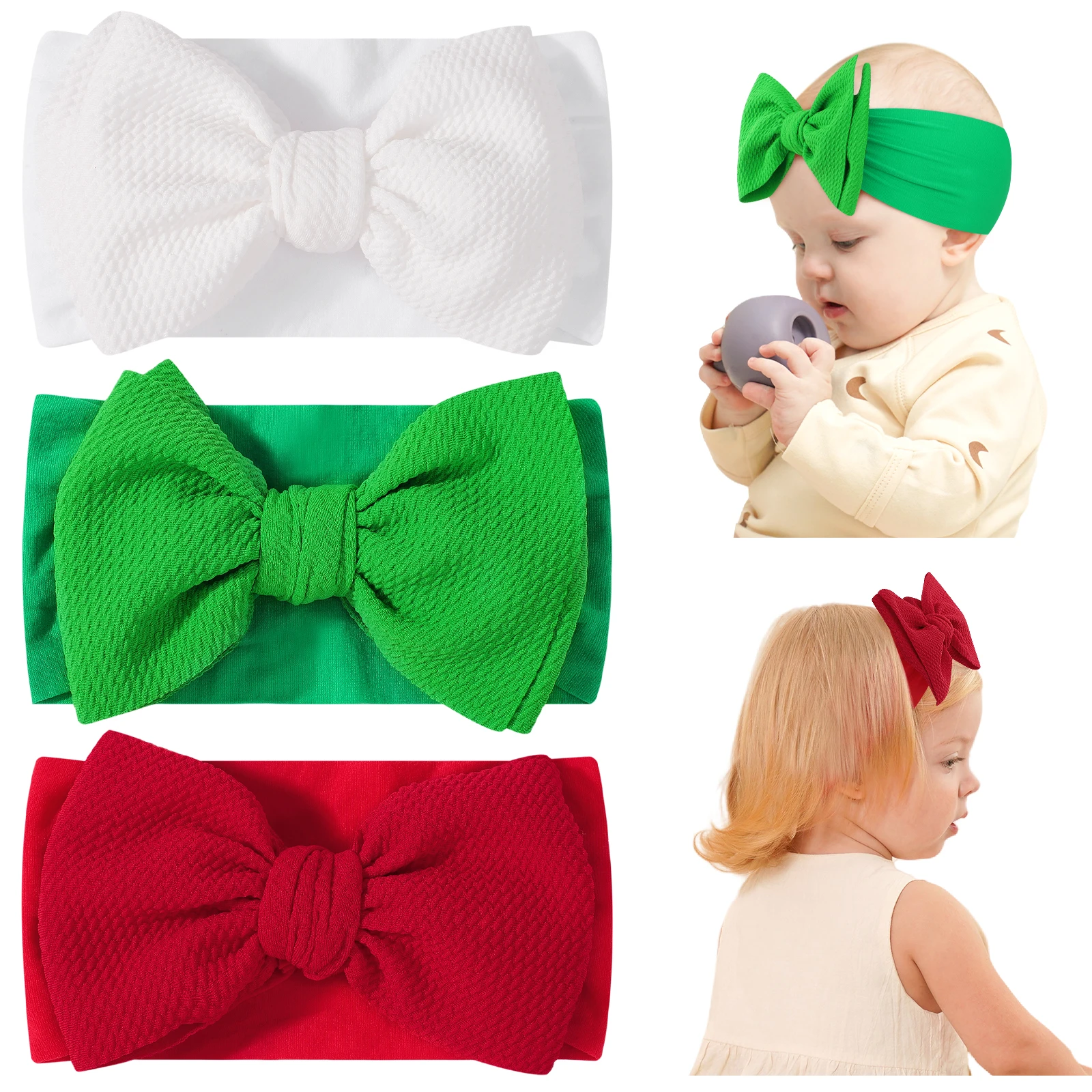 3Pcs Cable Knit Bab… - image