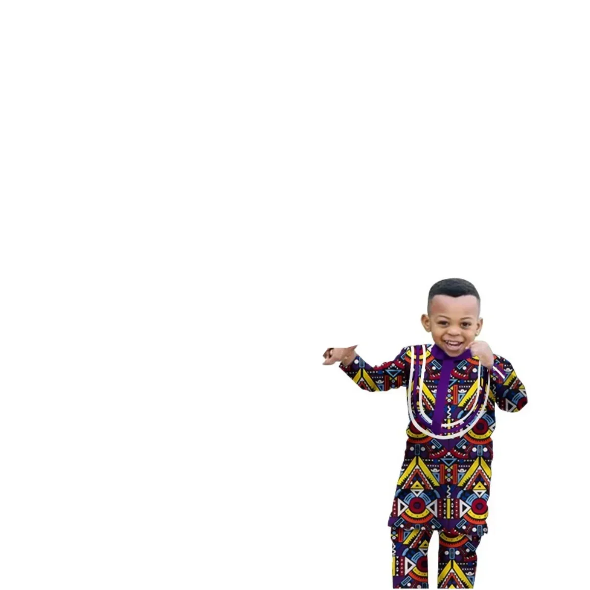 African Parent-child Clothing Long Sleeve Slim Fits Dashiki Outfits for Father Boys Fashion Men African Clothes Sets Wyq340