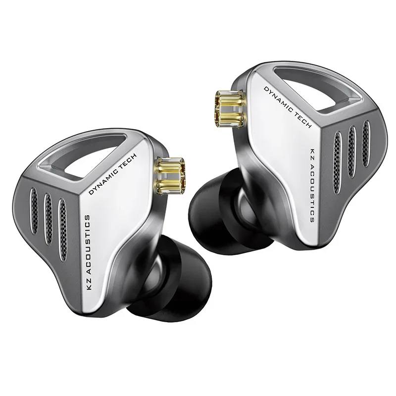 KZ ZVX Fones de ouvido dinâmicos HIFI Bass Fones de ouvido intra-auriculares esportivos com cancelamento de ruído