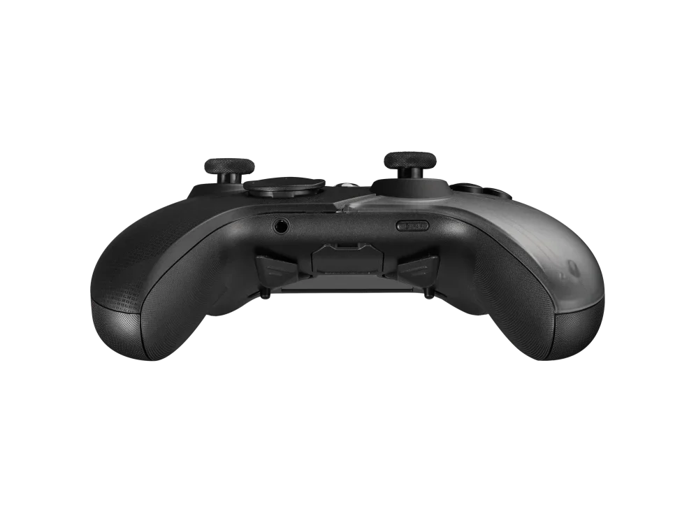 ROG Raikiri pro gaming controller with Built-in OLED display Versatile tri-mode connectivity use wired USB-C 2.4GHz or BT on PCs