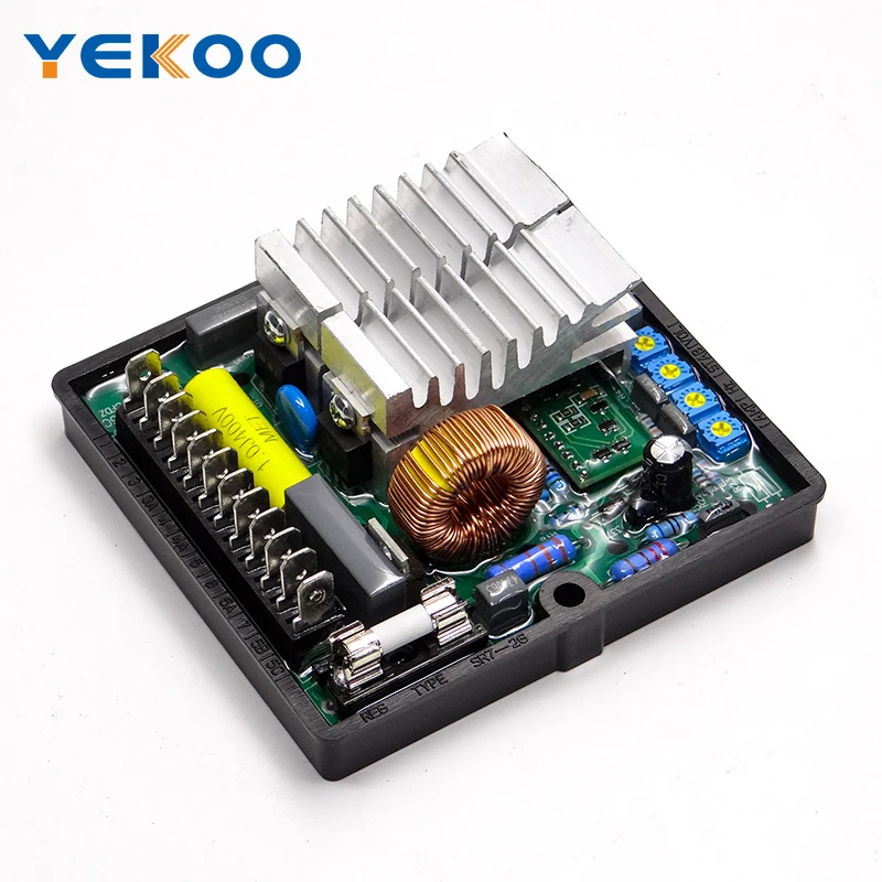 قطع غيار المولد AVR SR7-2G عالية الجودة SR7 مجموعة المحرك منظم جهد كهربائي أوتوماتيكي 3 مراحل لمولد الديزل