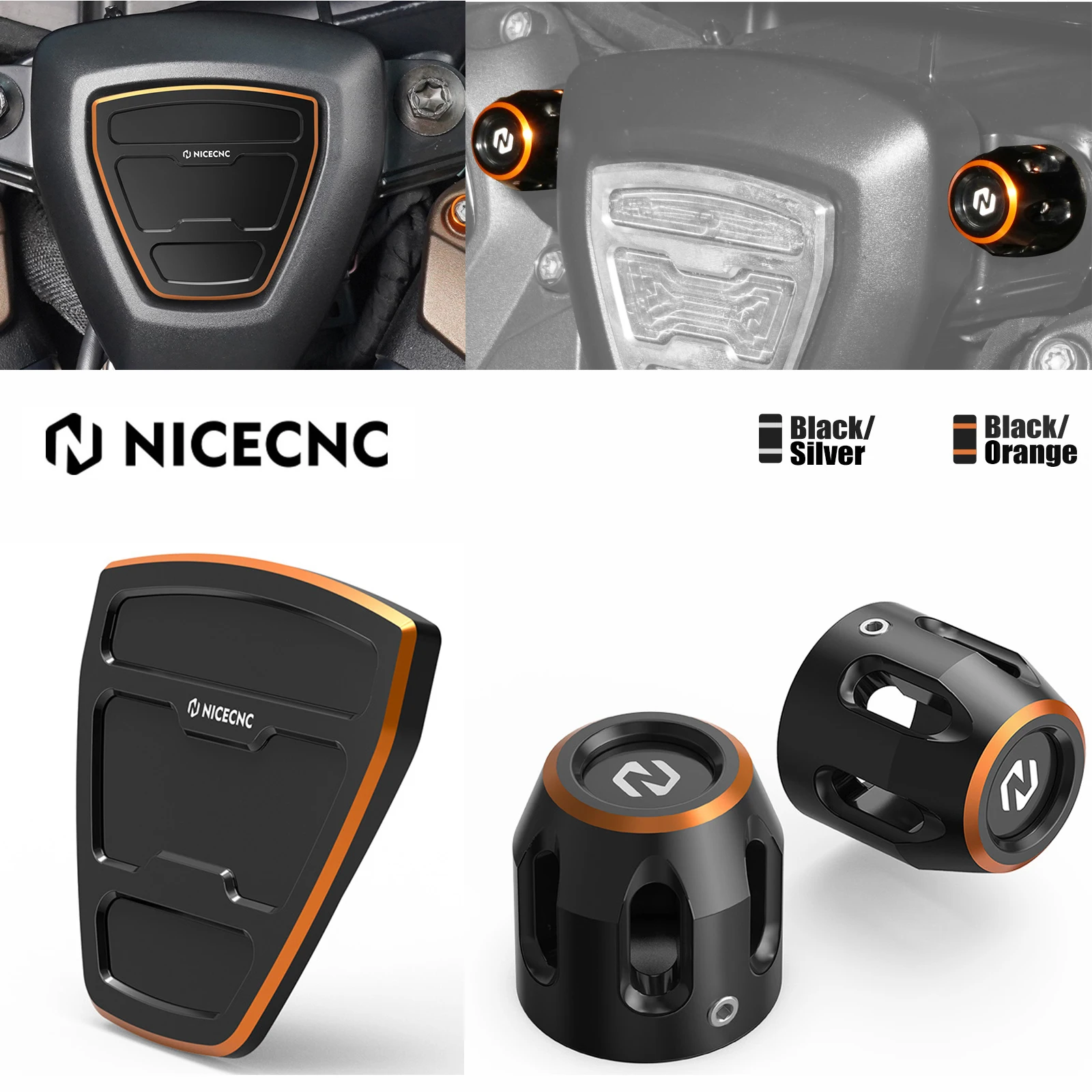 

Side Cover Engine Ignition Coil Bracket Screws Caps For Harley Sportster S RH1250S 2021-2024 Pan America 1250 Special RA1250S