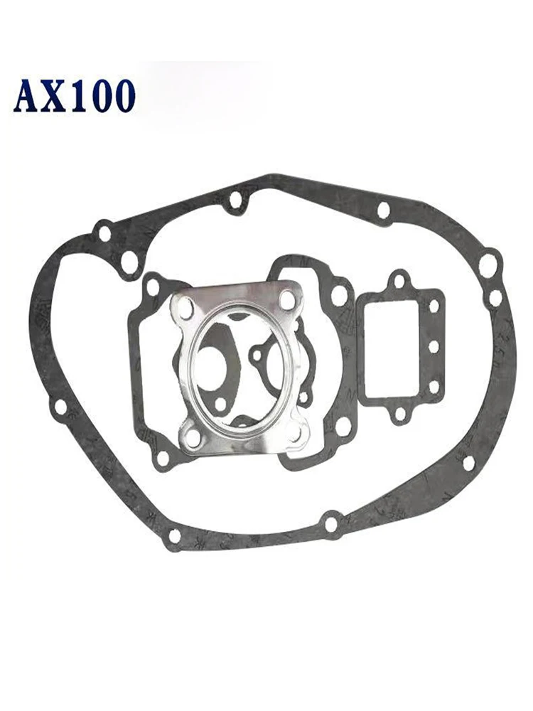 Motorcycle Full Gaskets Kit for Suzuki Haojue Jingcheng Qinqi of AX100 JC100 HJ100 Engine Cylinder Crankcase Clutch Cover Gasket