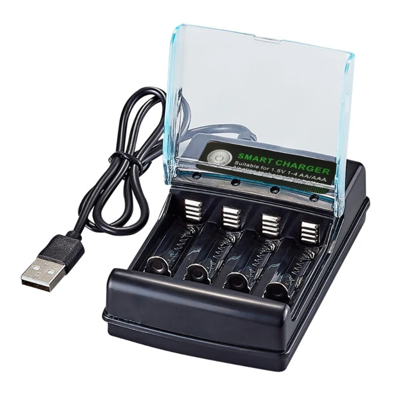 4 Slots Alkaline Battery Charging Box 1.5V Intelligent Charging Integration Dropship