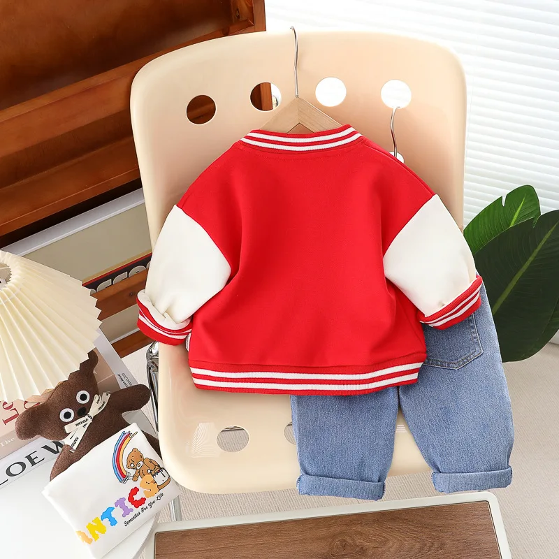 New Spring Autumn Fashion Baby Girls Clothes Suit Children Boys Jacket T-Shirt Pants 3Pcs/Sets Infant Clothing Kids Tracksuits - Image 4